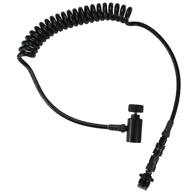 Ninja Paintball Coiled Remote Hose with Slide Check