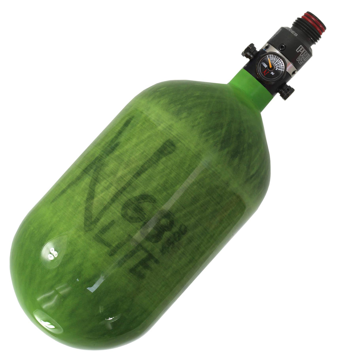 Ninja Pro V2 68 ci 4500 psi Lite Air Tank Translucent Lime