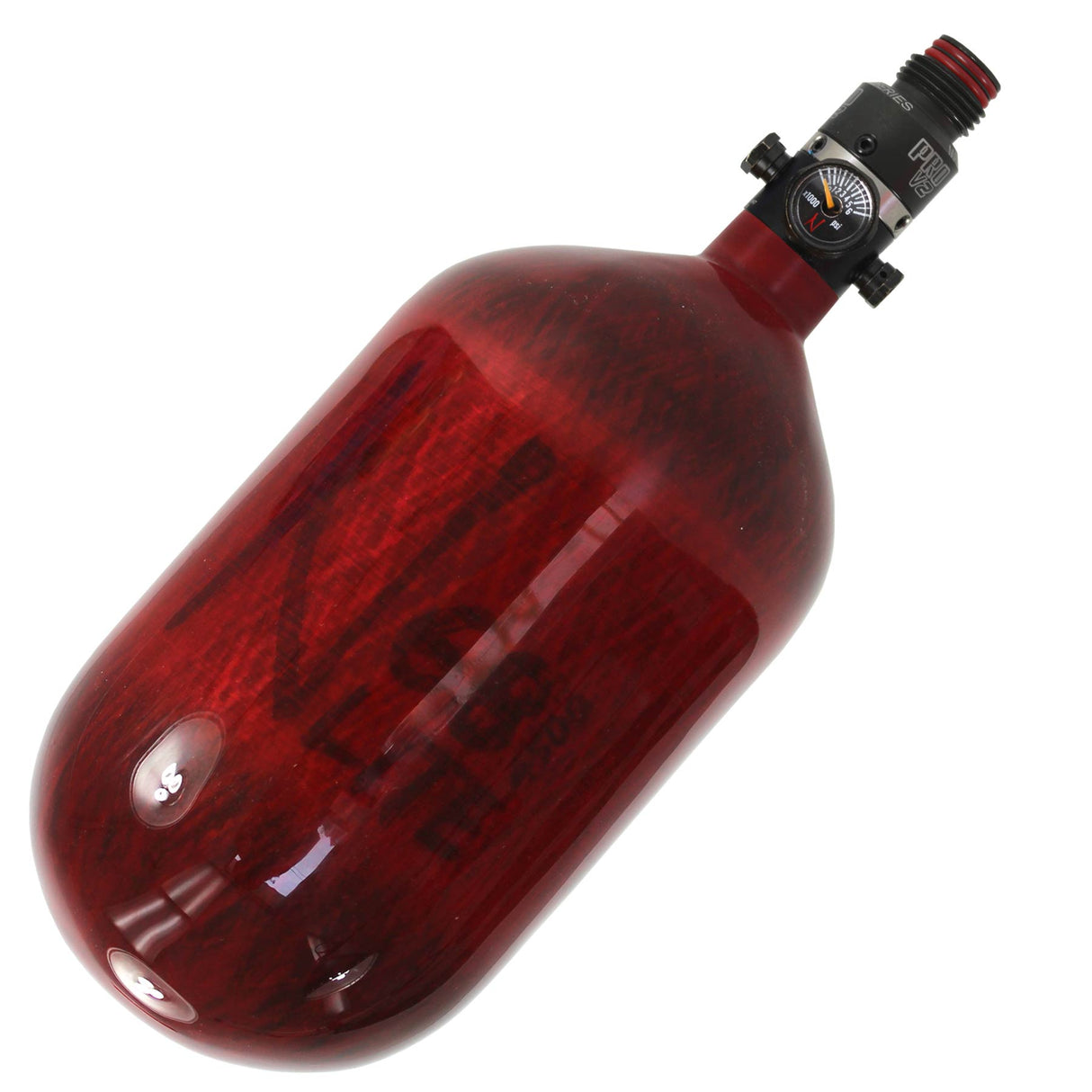 Ninja Pro V2 68 ci 4500 psi Lite Air Tank Translucent Red