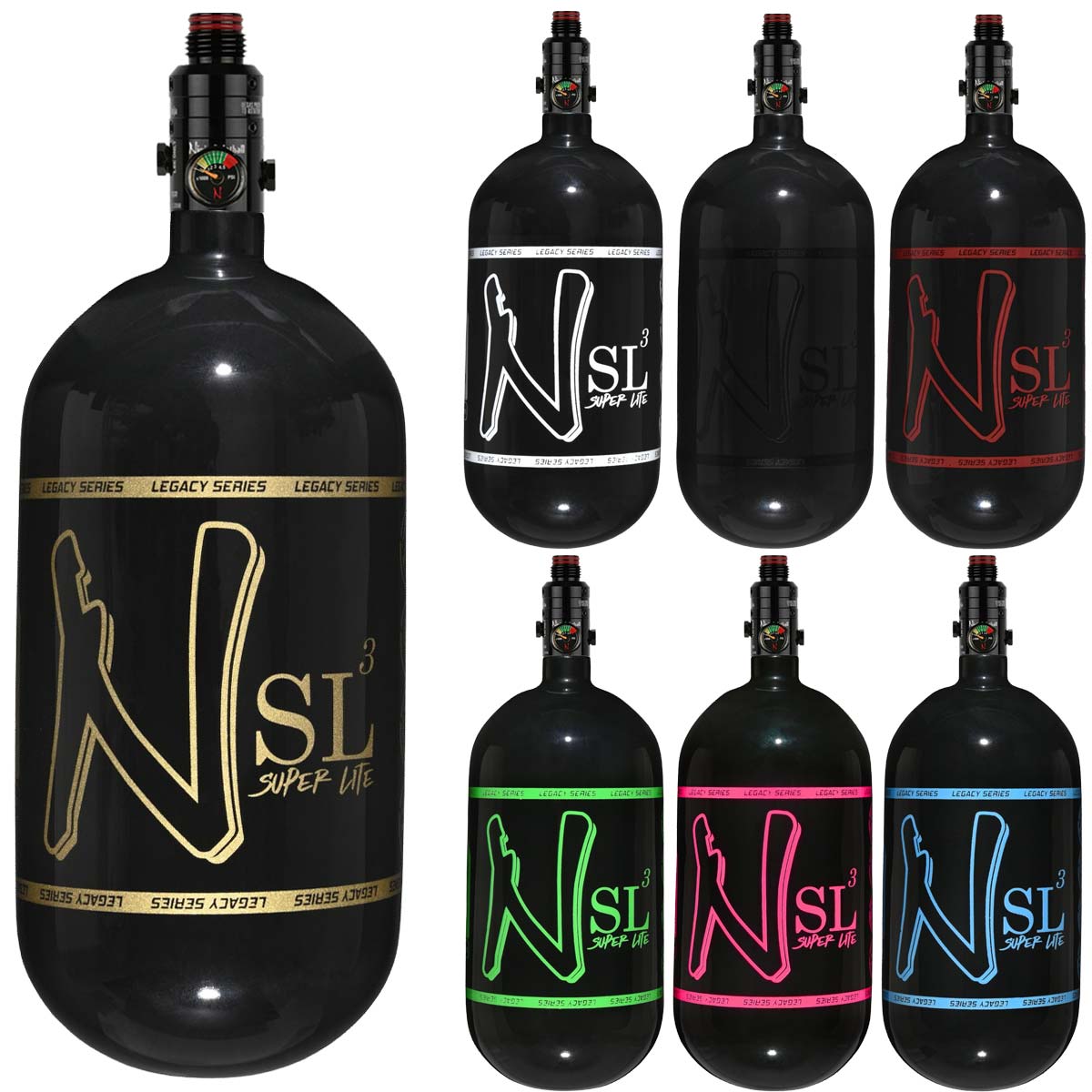 Ninja 80ci SL3 Paintball Air Tank 4500psi all colors