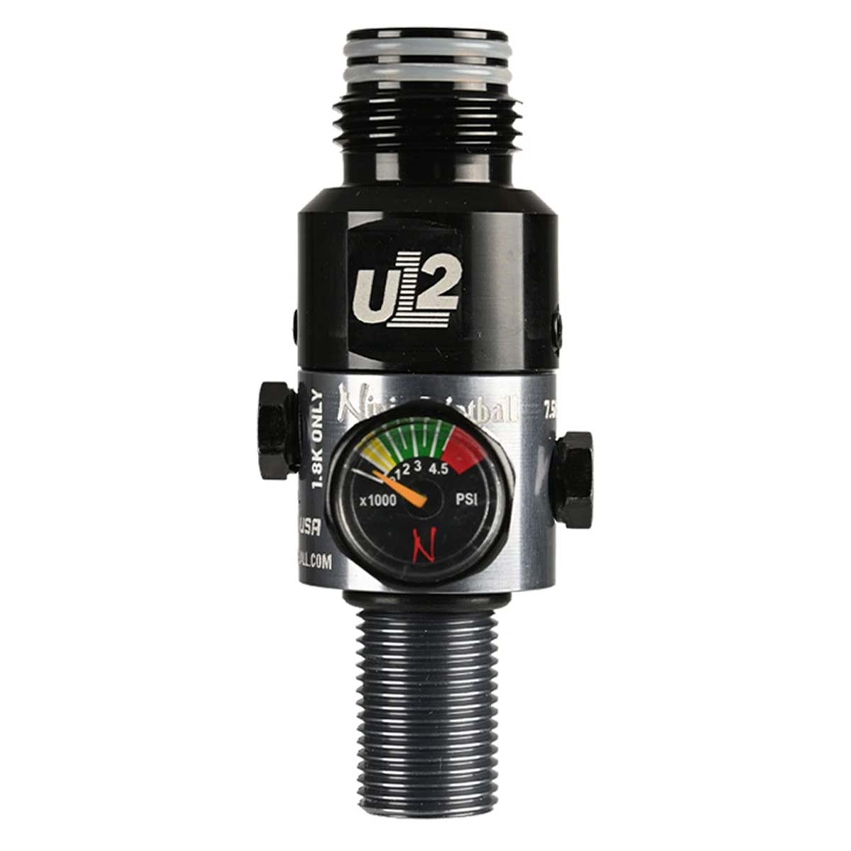 Ninja UL2 Air Tank Regulator 4500psi in grey and black showing gauge
