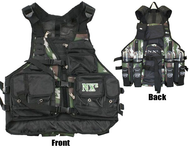 NXE Tactical Scenario Paintball Harness Camo