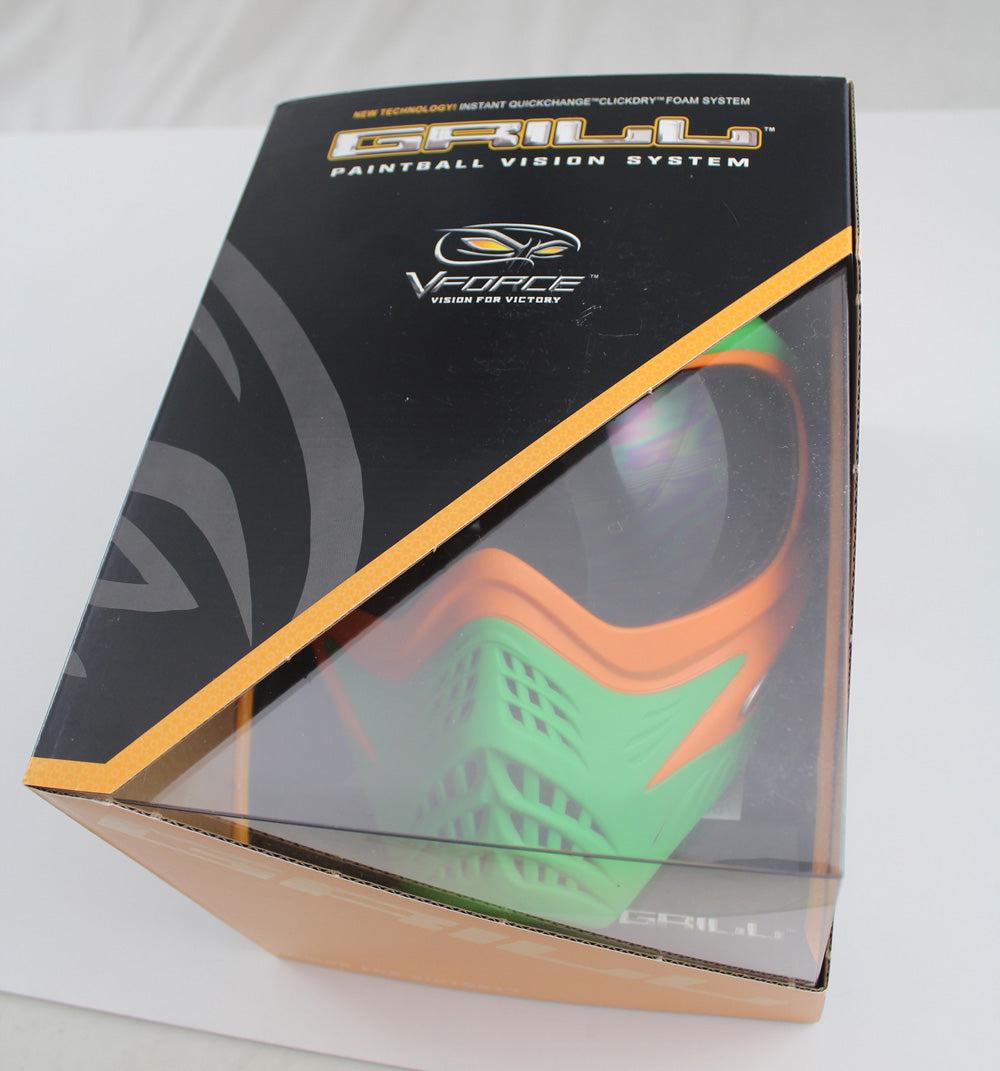 V-Force Grill Paintball Mask Cowabunga Series Orange/Green Thermal #159 Ninja Turtles