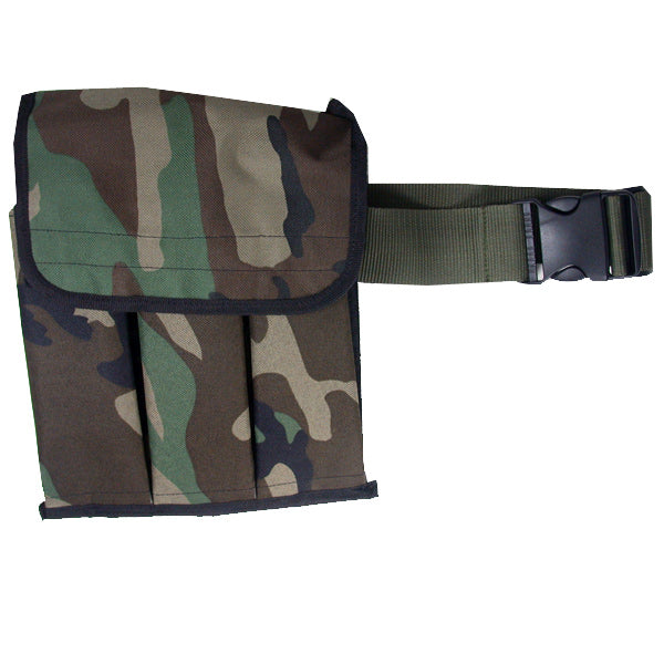 3 Pod Pouch Woodland with Belt