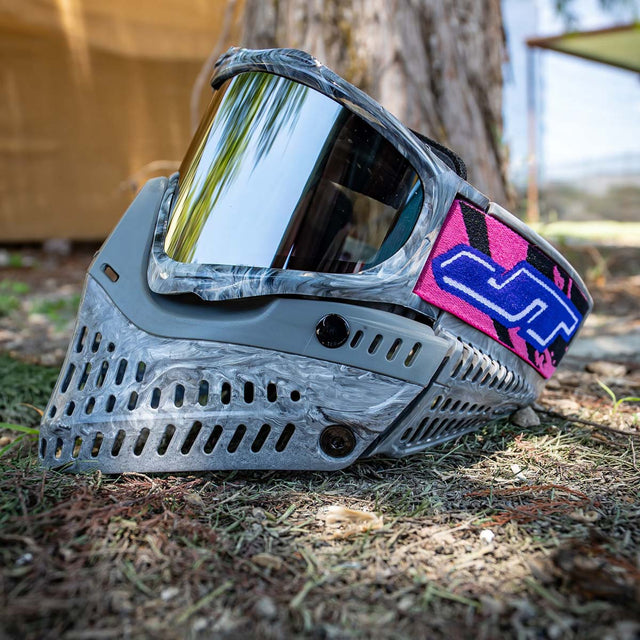 JT ProFlex Goggle LE Marble Series Away on grassy ground