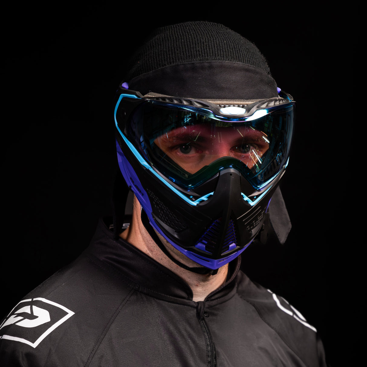 Unite Goggle Mk II - Nebula (Black/Turq/Purple) - Blue Lens