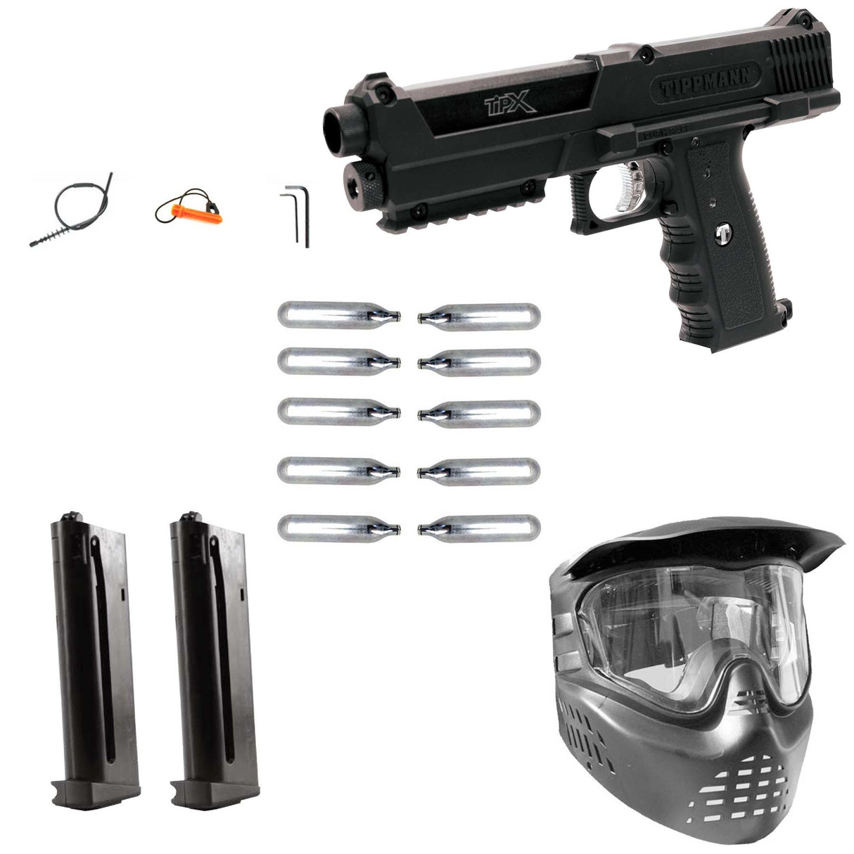 Tippmann TiPX Paintball Pistol Scout Package - Black