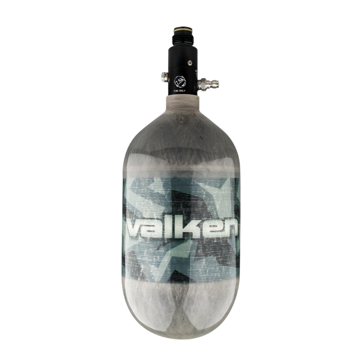 Valken 68ci 4500psi Carbon Fiber Compressed Air Tank Riot Grey