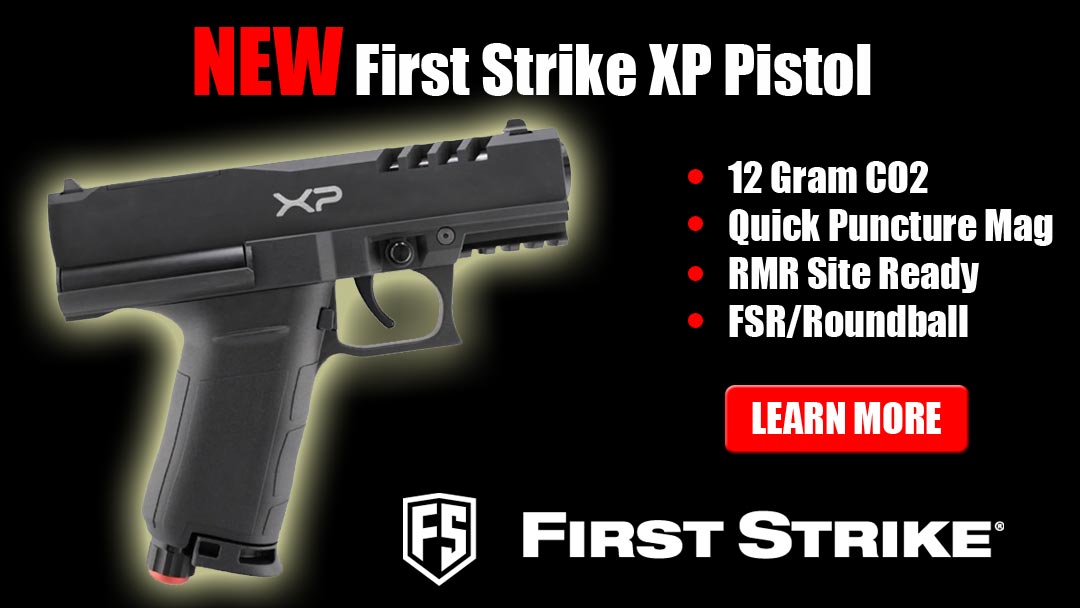 The First Strike XP Paintball Pistol has many new features