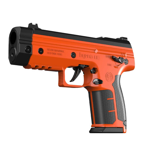 Front view of the Byrna LE Gen 2 Less Lethal Launcher Orange