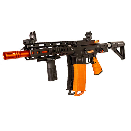 front left angle Byrna Mission 4 Launcher on a white background