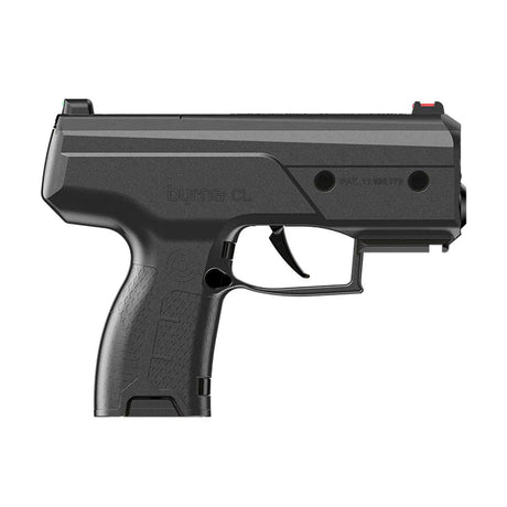 byrna cl steel grey less lethal launcher on a white background