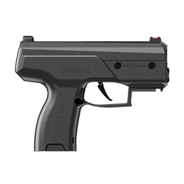 byrna cl steel grey less lethal launcher on a white background