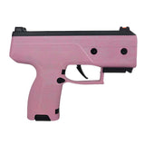 Right side view of Byrna CL Compact Launcher Engraved Hibiscus Pink