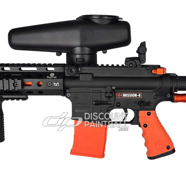 Byrna Mission 4 Less Lethal Rifle with Flex Fuel System up close left side