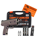 Byrna CL Compact Launcher tan with case, projectiles, co2 and magazine