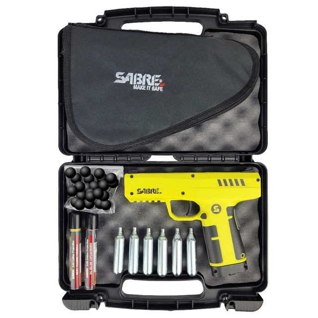 Sabre .68 Caliber Pepper Ball Launcher in case