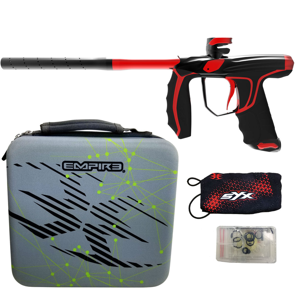 Empire SYX Paintball Marker Polished Black/Red