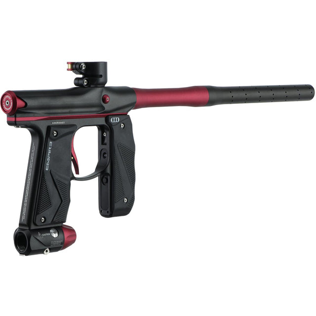Empire Mini GS Paintball Marker Black Red Dust w 2 PC Barrel