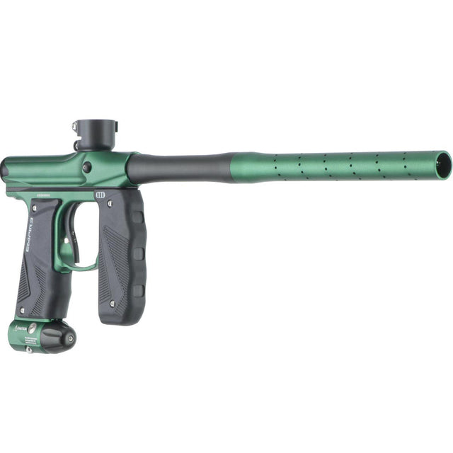 Empire Mini GS Paintball Marker Green Black Dust angled right side view