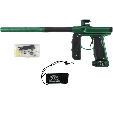 Empire Mini GS Paintball Marker Green Black Dust with parts kit and barrel sock