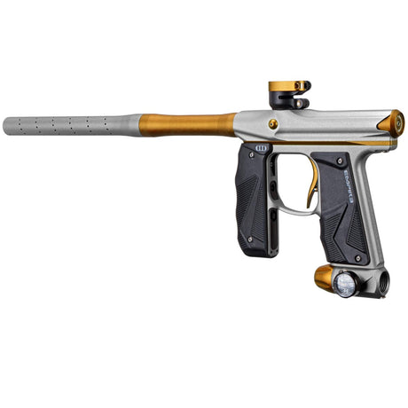 Empire Mini GS Paintball Marker Silver Gold Dust w 2 PC Barrel