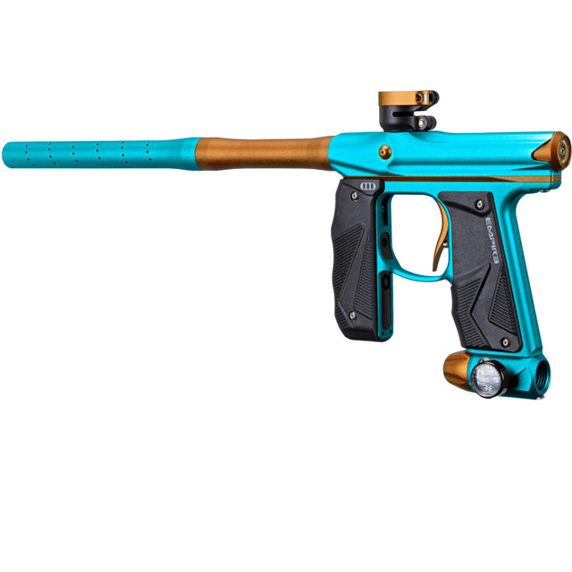 Empire Mini GS Paintball Marker Aqua Orange Dust w 2 PC Barrel