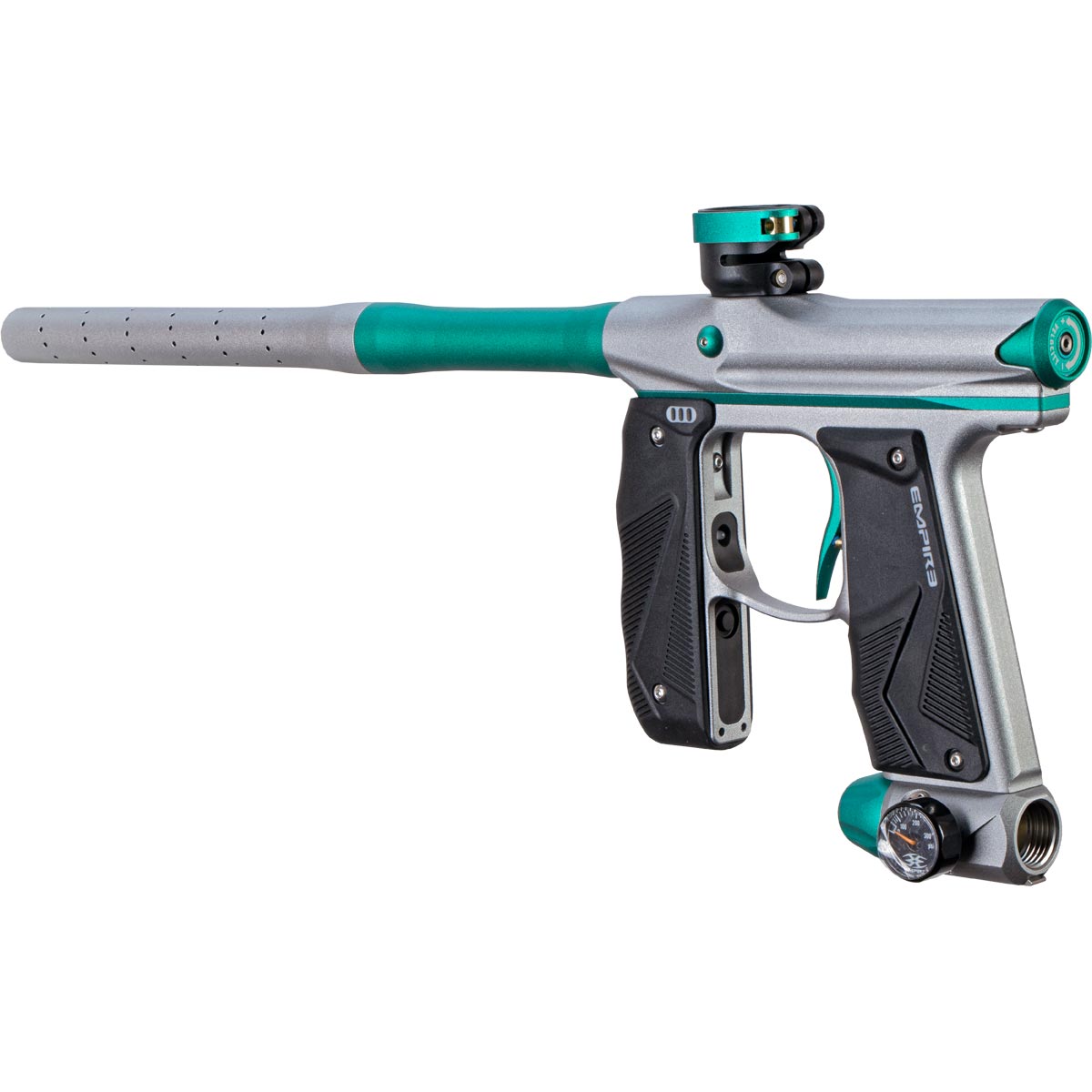 Empire Mini GS Paintball Marker Grey Teal Dust w 2 PC Barrel