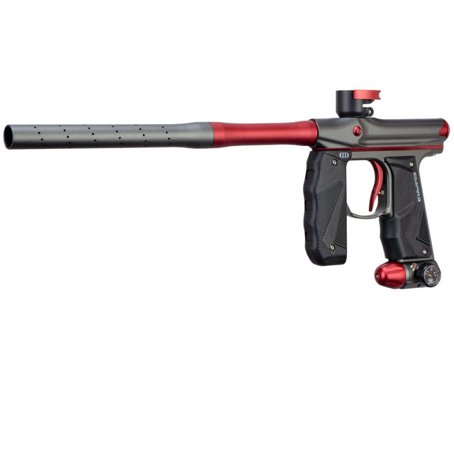 Empire Mini GS Paintball Marker Grey / Red Dust w 2 PC Barrel Rookie Package