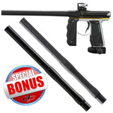 Empire Mini GS Paintball Gun Black/ Silver/ Yellow Dust with FREE Empire Driver XX 2pc Barrel 14 Inch