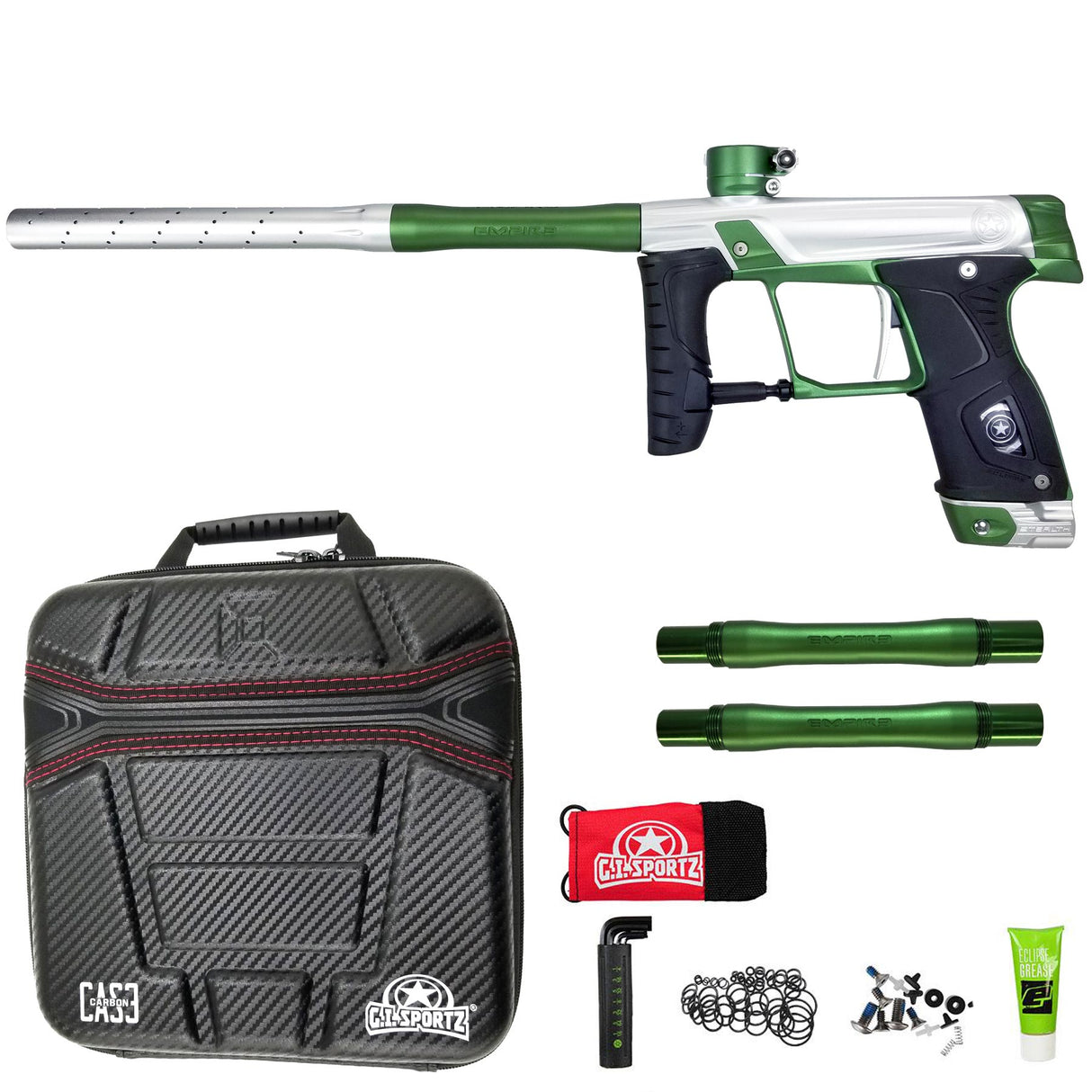 GI Sportz Stealth 160R Paintball Marker Silver Green