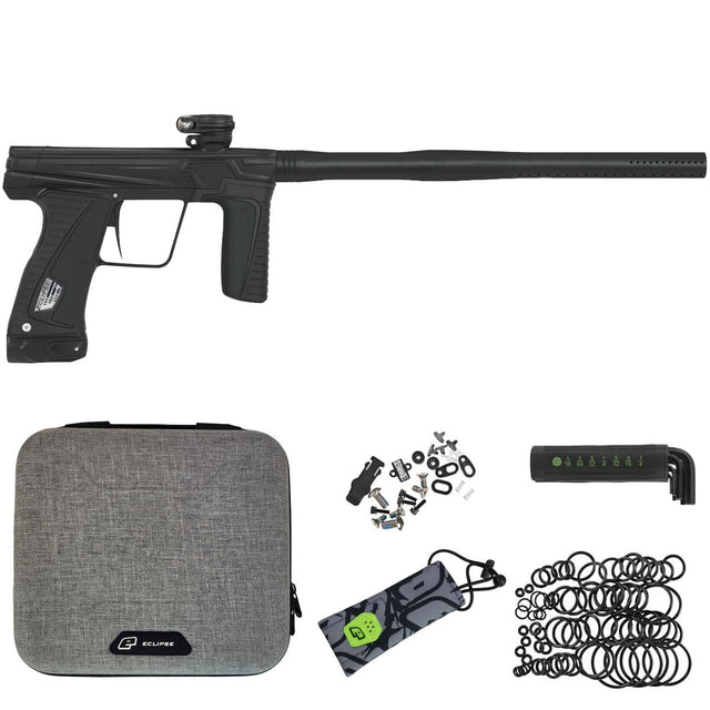 Planet Eclipse GTek 180R Midnight paintball marker with case and accesssories