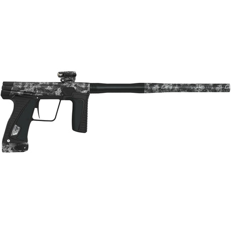 Black and gray Planet Eclipse GTek 180R paintball gun on a white background
