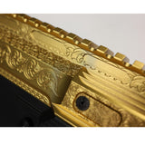 Engraving on the Gold Scroll EMF200 Paintball Marker