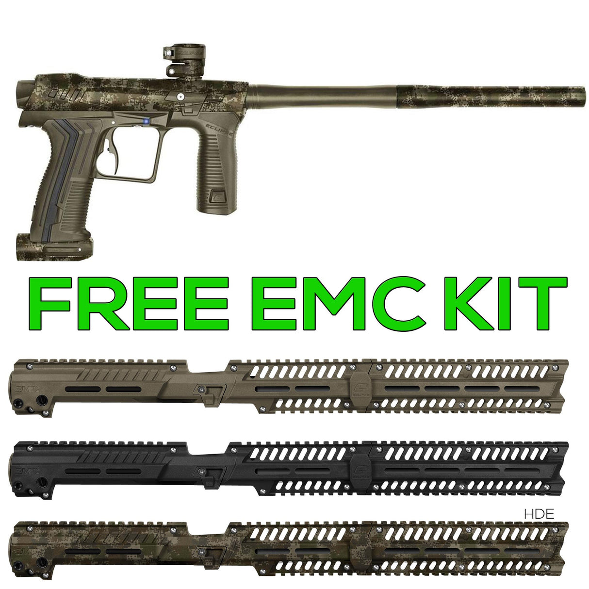 Planet Eclipse Etha 2 Paintball Marker HDE Earth w FREE EMC Kit