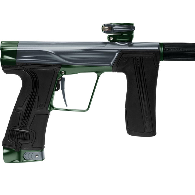 Planet Eclipse Geo R5 Resilience Graphite British Racing Green body close up