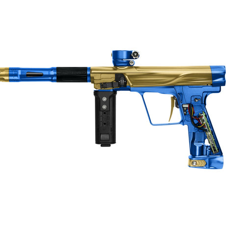 Planet Eclipse Geo R5 Resurgence Gold Blue paintball marker grip internals