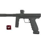 Shocker Era Paintball Marker Mechanical Black with close up of Turbo