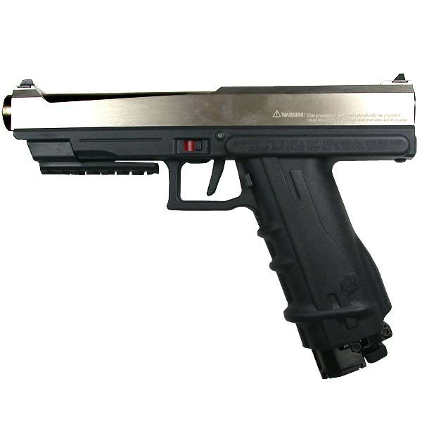 First Strike T 8.1 Paintball Pistol - Silver with Black Barrel
