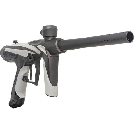 Tippmann Vantage Paintball Marker Gray Black semi auto entry level on a white background left side angle