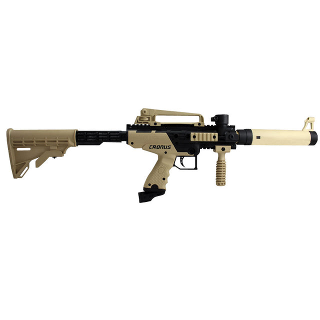 Tippmann Cronus Tactical Paintball marker Tan / Black side view