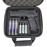 T4E IMPAX P68 Paintball Pistol Black 
 in zipper case