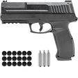 T4E IMPAX P68 Paintball Pistol Black with 18 hard rubber rounds and 3 co2 cartridges
