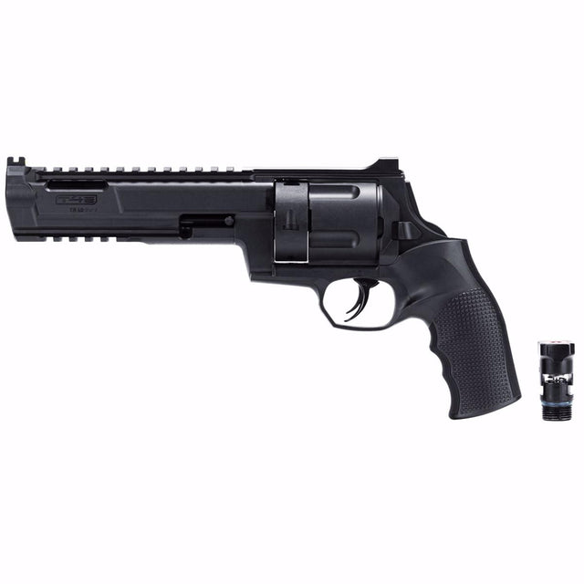 Umarex T4E TR68 Paintball Revolver Gen 2 .68 Caliber Black with co2 cap removed