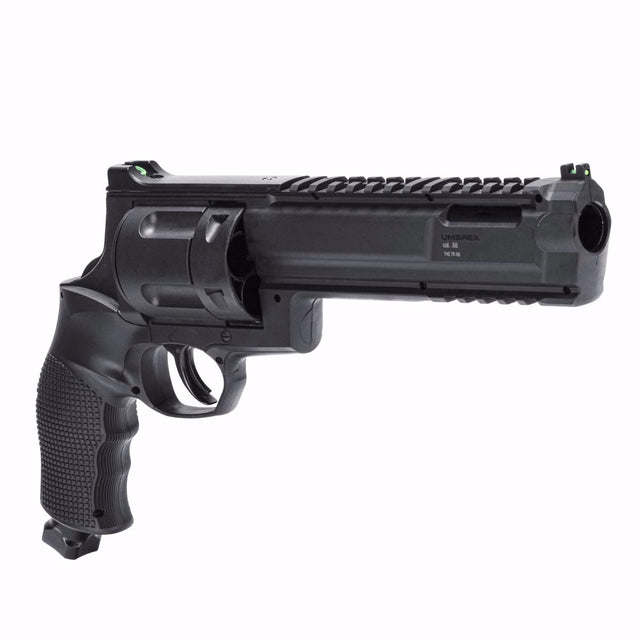 Umarex T4E TR68 Paintball Revolver Gen 2 .68 Caliber Black angled view