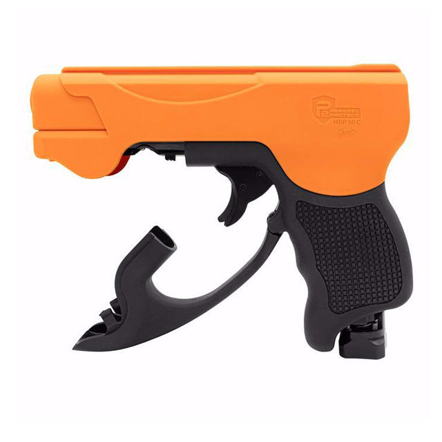 Umarex P2P HDP 50 Gen 2 Compact Pistol .50 Caliber Orange black with compartment for loading projectiles open