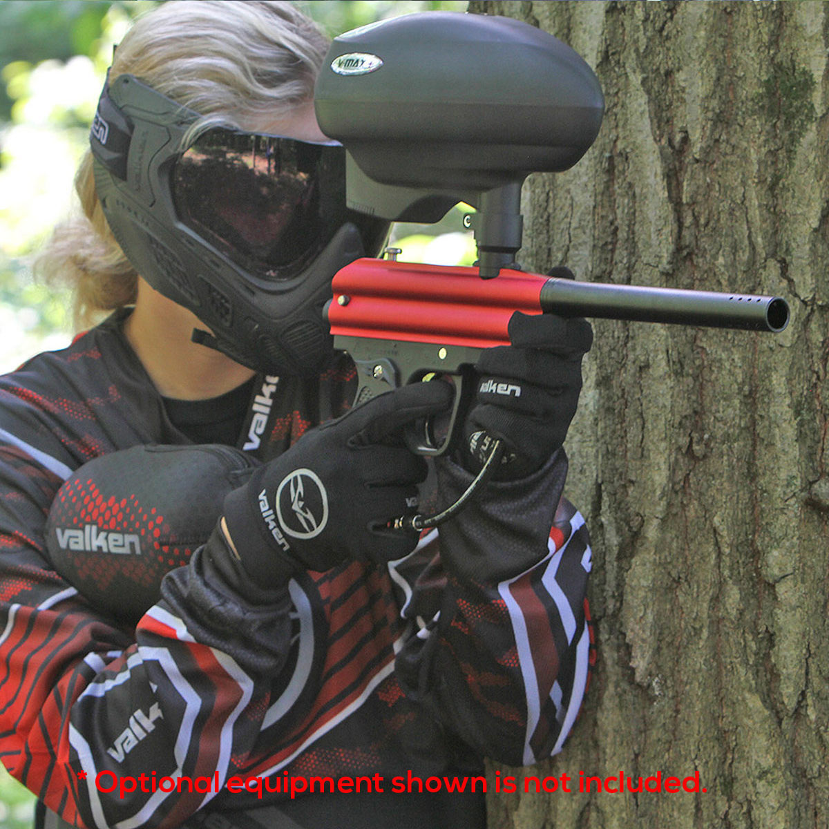 Valken Razorback Paintball Starter Package Red