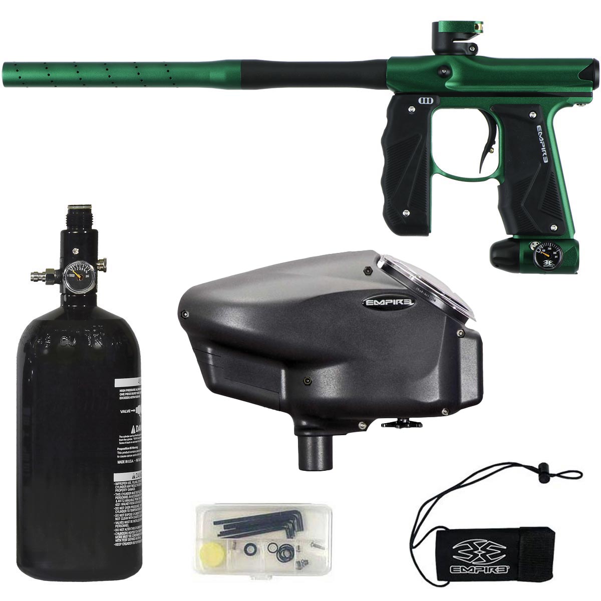 Empire Mini GS Green Black Dust w 2 PC Barrel Rookie Package