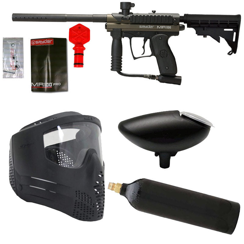 Spyder MR100 Paintball Marker Refurbished Package Olive