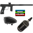 Planet Eclipse GTek 180R paintball marker with ltr loader and carbon fiber tank